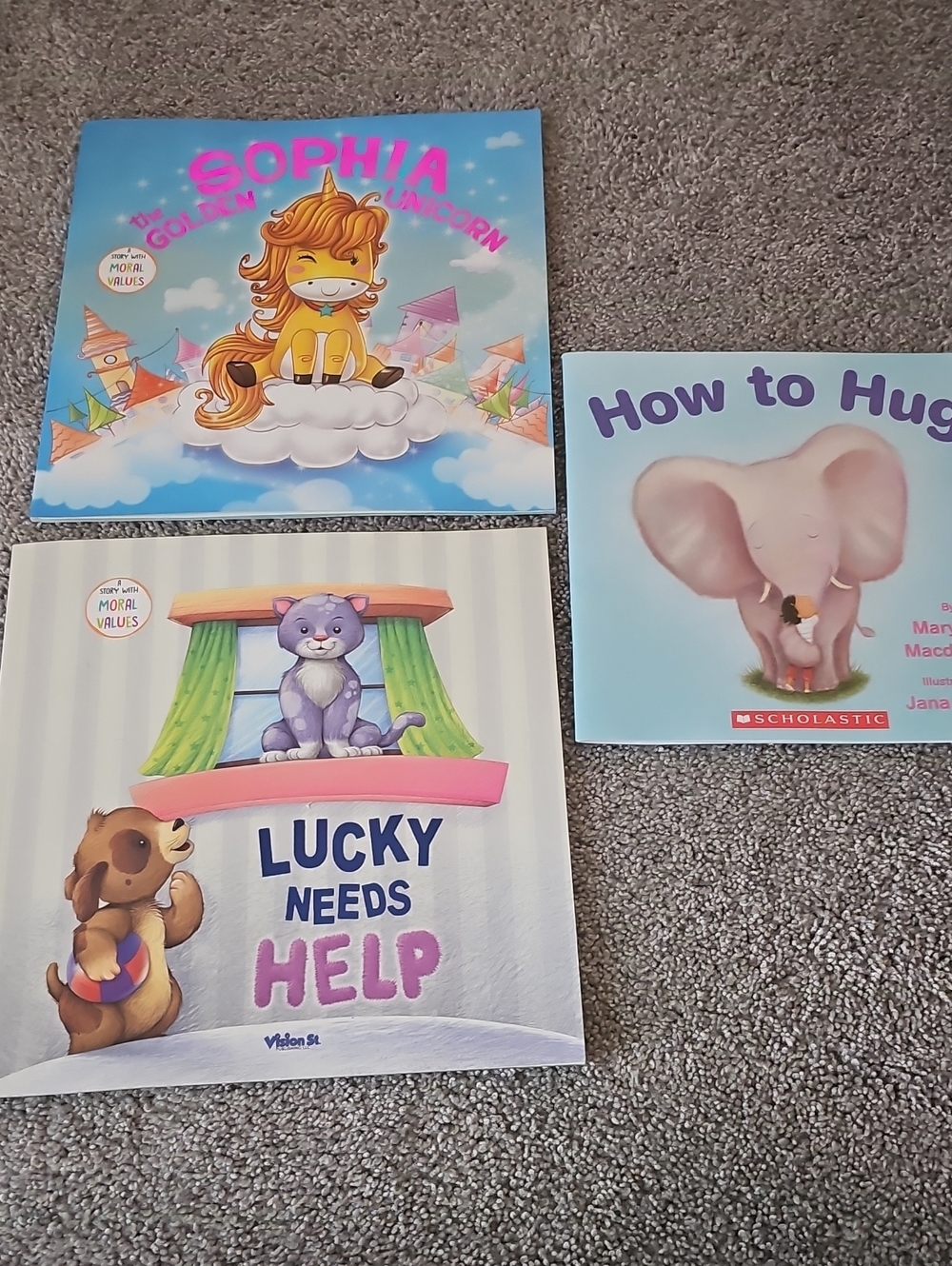 J3🔹️Children's Picture Book Set Blue & Pink